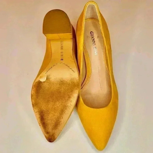 Gianni Bini Women’s Heels Yellow size 5.5 - Picture 7 of 7